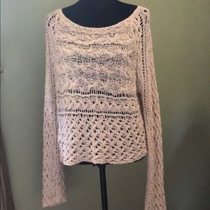 Crochet sweater free people size medium